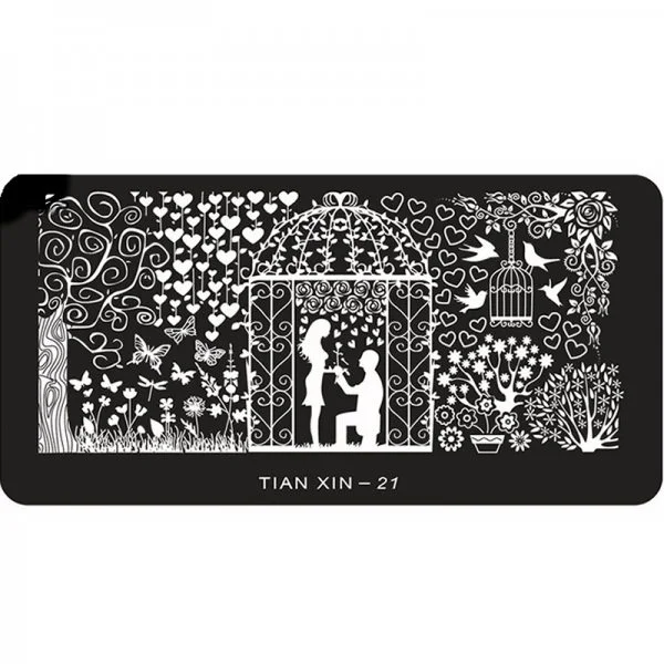 Stamping Schablone A01